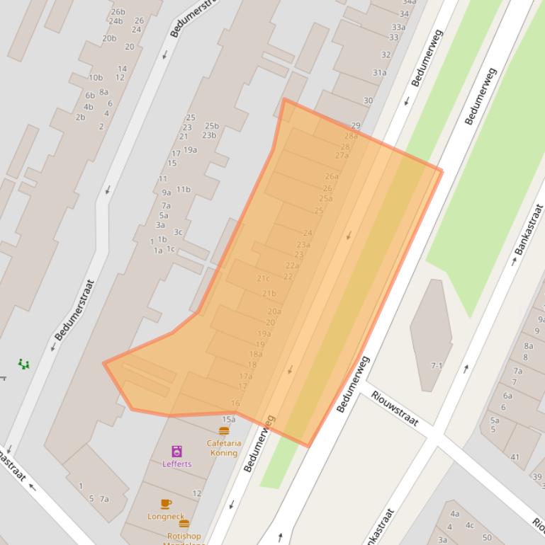 Kaart van postcodegebied 9716AB.