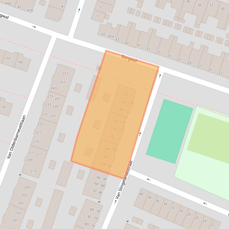 Kaart van postcodegebied 9716GR.