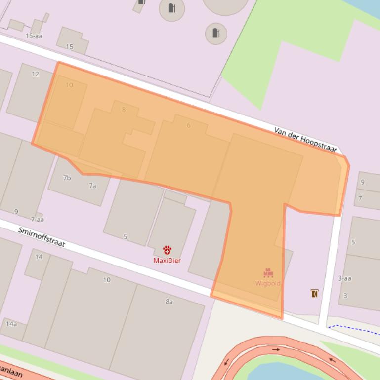 Kaart van postcodegebied 9716JM.