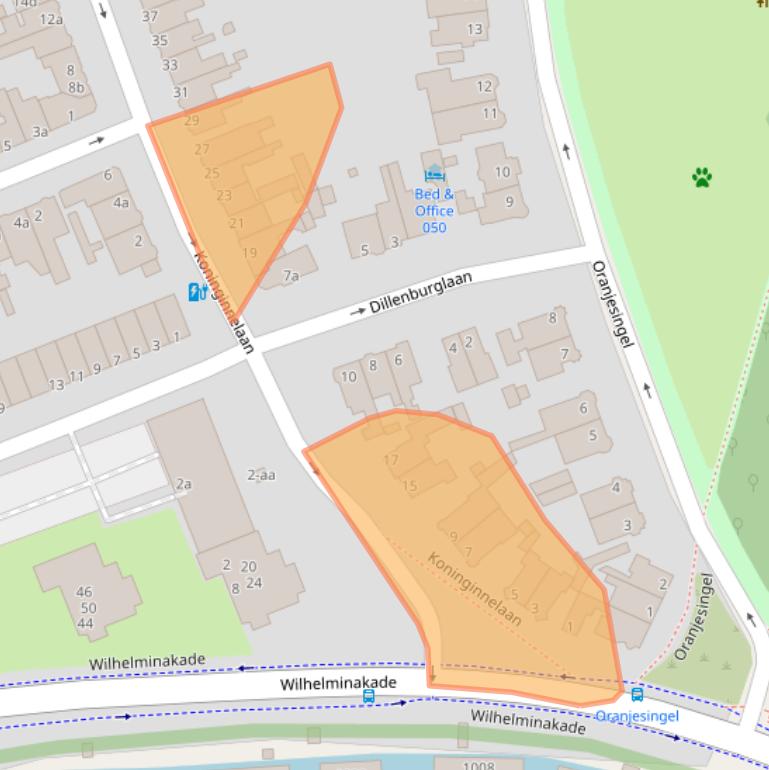 Kaart van postcodegebied 9717BM.