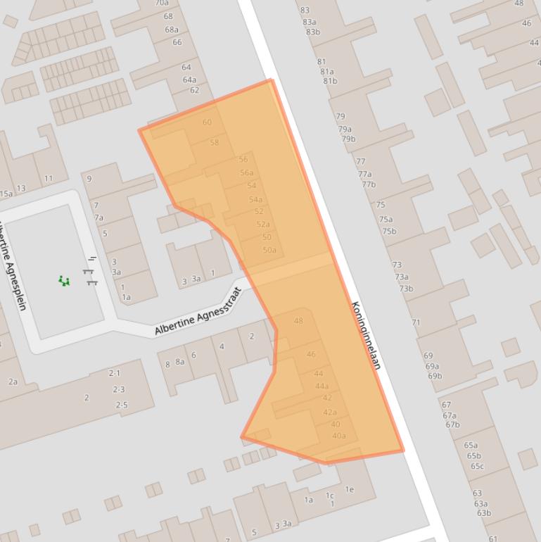 Kaart van postcodegebied 9717BW.