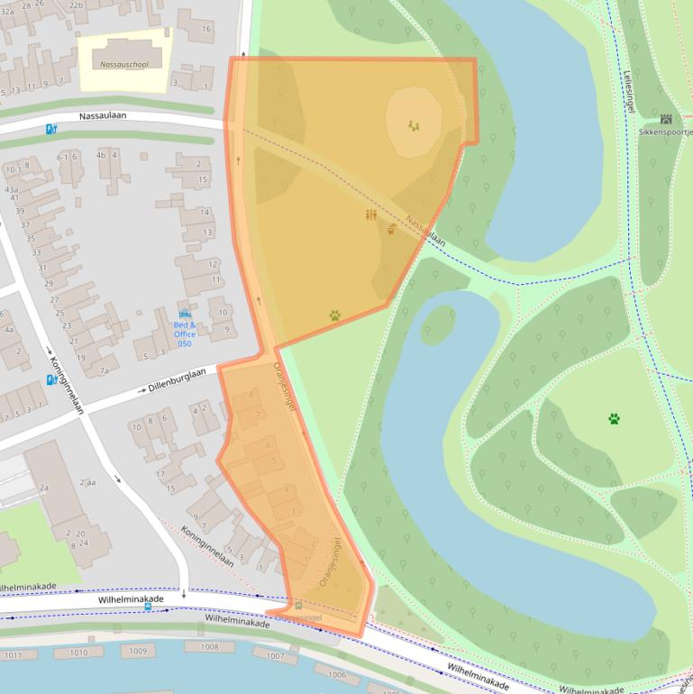 Kaart van postcodegebied 9717CB.