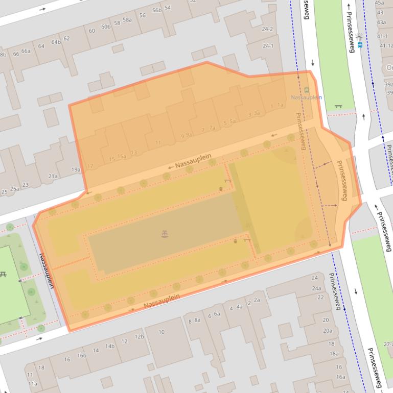 Kaart van postcodegebied 9717CM.