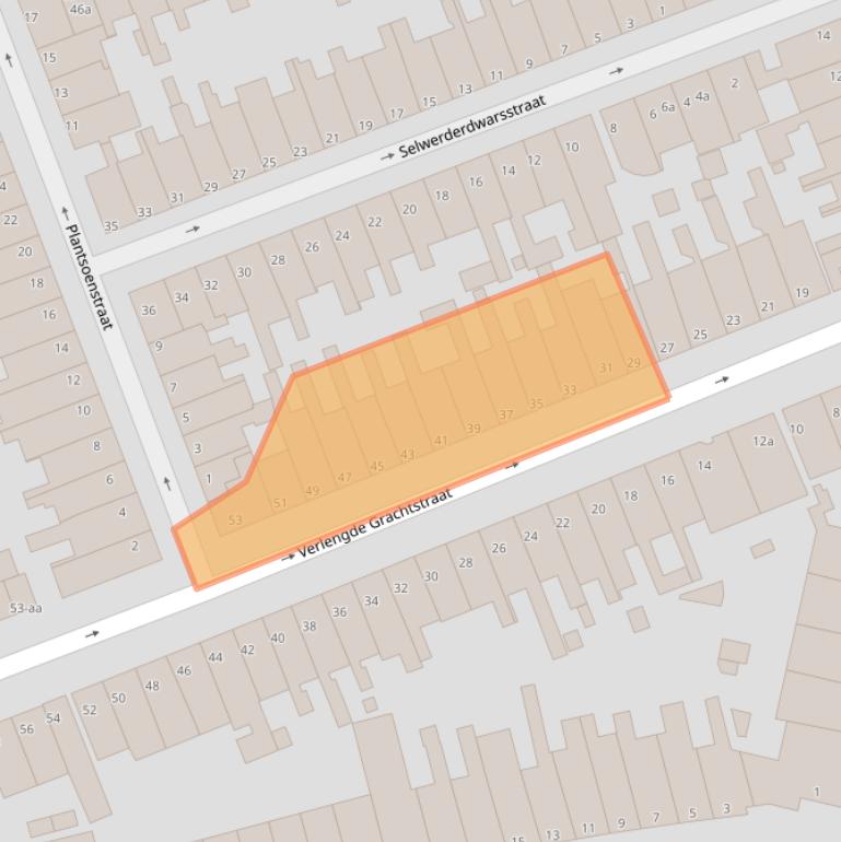 Kaart van postcodegebied 9717GE.