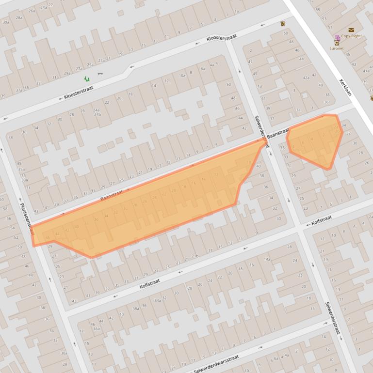 Kaart van postcodegebied 9717GV.