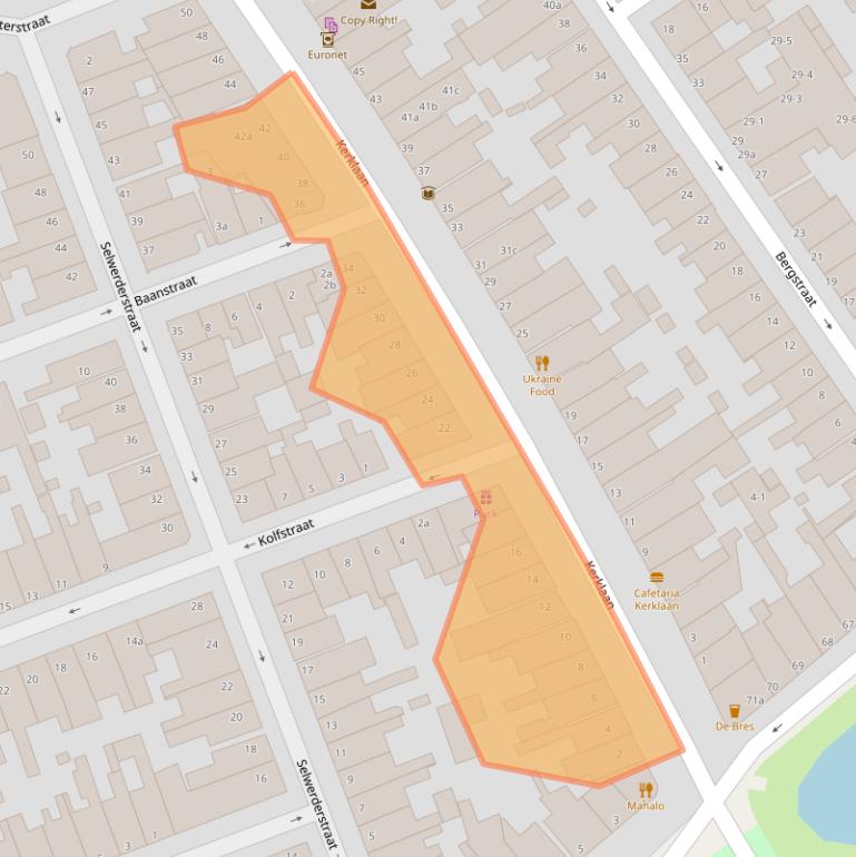 Kaart van postcodegebied 9717HE.