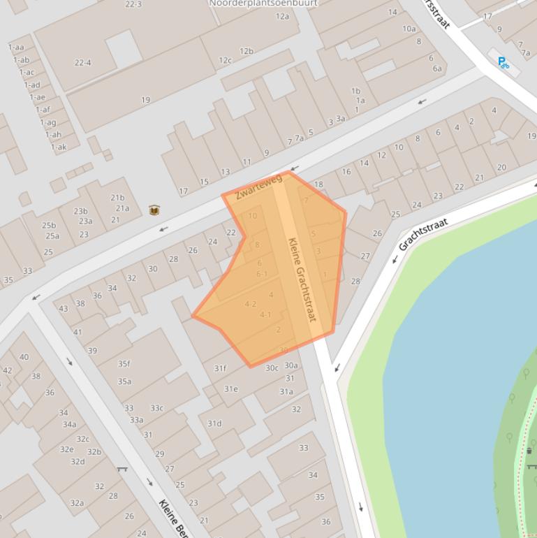 Kaart van postcodegebied 9717HM.