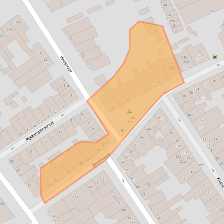 Kaart van postcodegebied 9717HP.