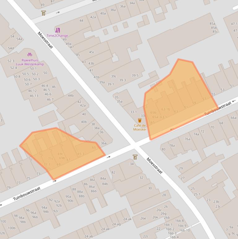 Kaart van postcodegebied 9717JC.