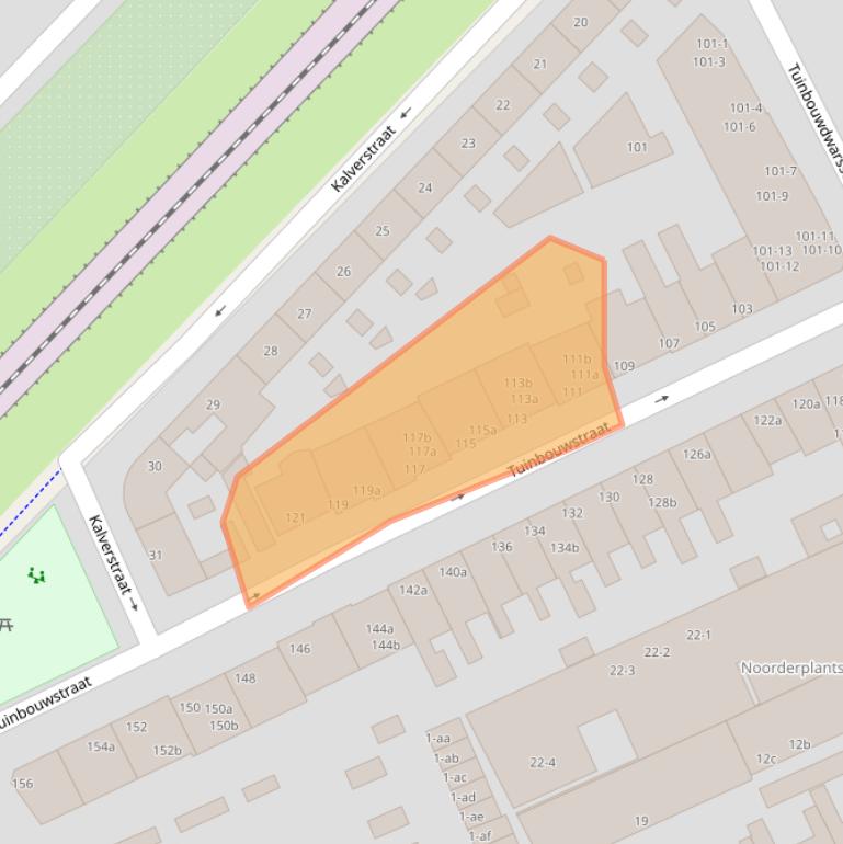 Kaart van postcodegebied 9717JG.