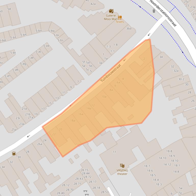 Kaart van postcodegebied 9717JH.