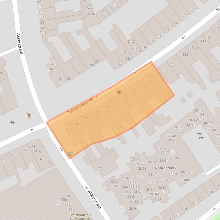 Kaart van postcodegebied 9717JJ.