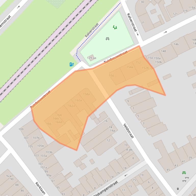 Kaart van postcodegebied 9717JS.