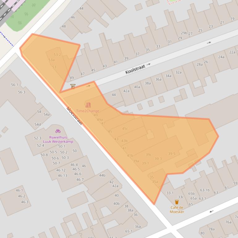 Kaart van postcodegebied 9717JV.