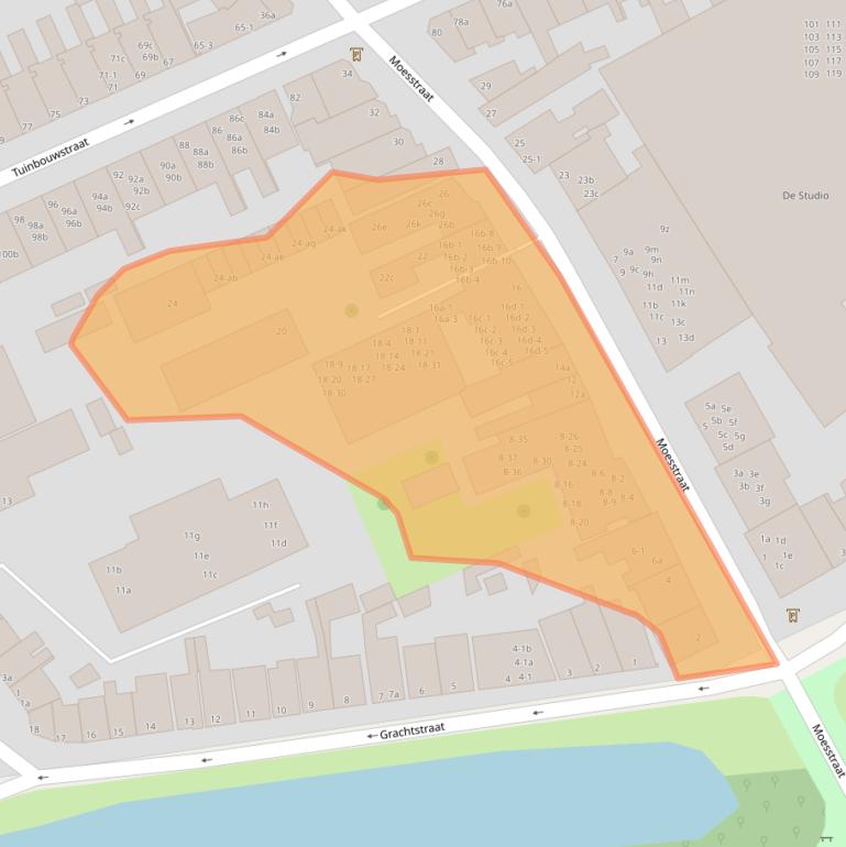 Kaart van postcodegebied 9717JW.