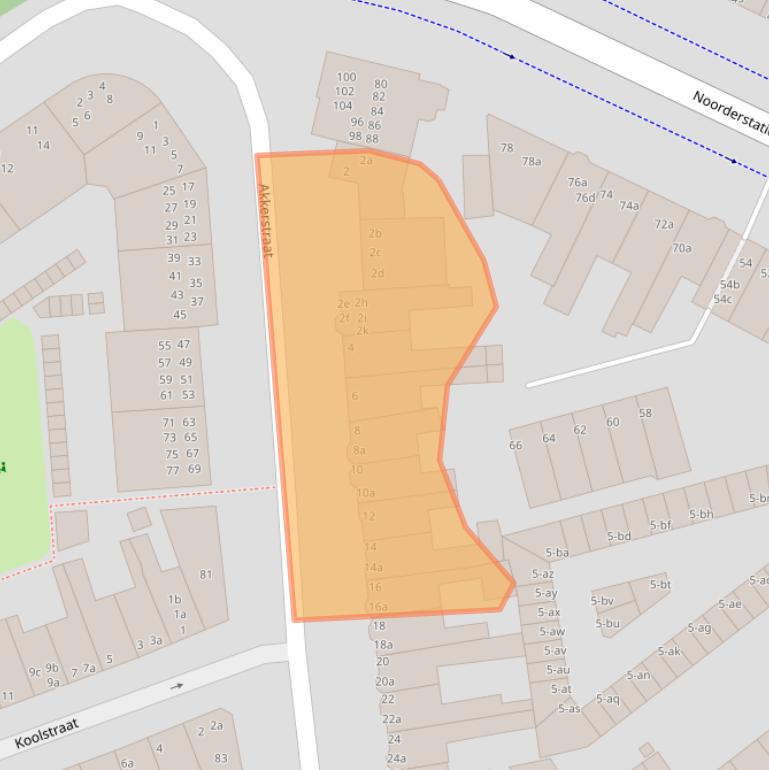 Kaart van postcodegebied 9717KH.