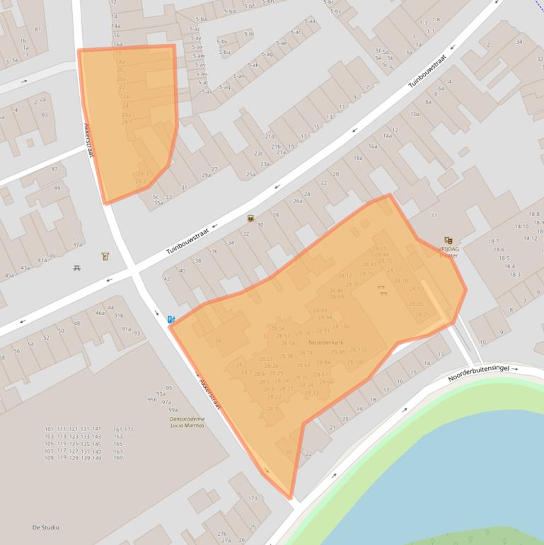 Kaart van postcodegebied 9717KJ.