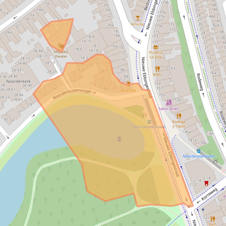 Kaart van postcodegebied 9717KK.