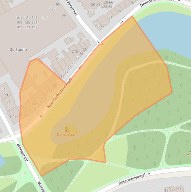 Kaart van postcodegebied 9717KM.