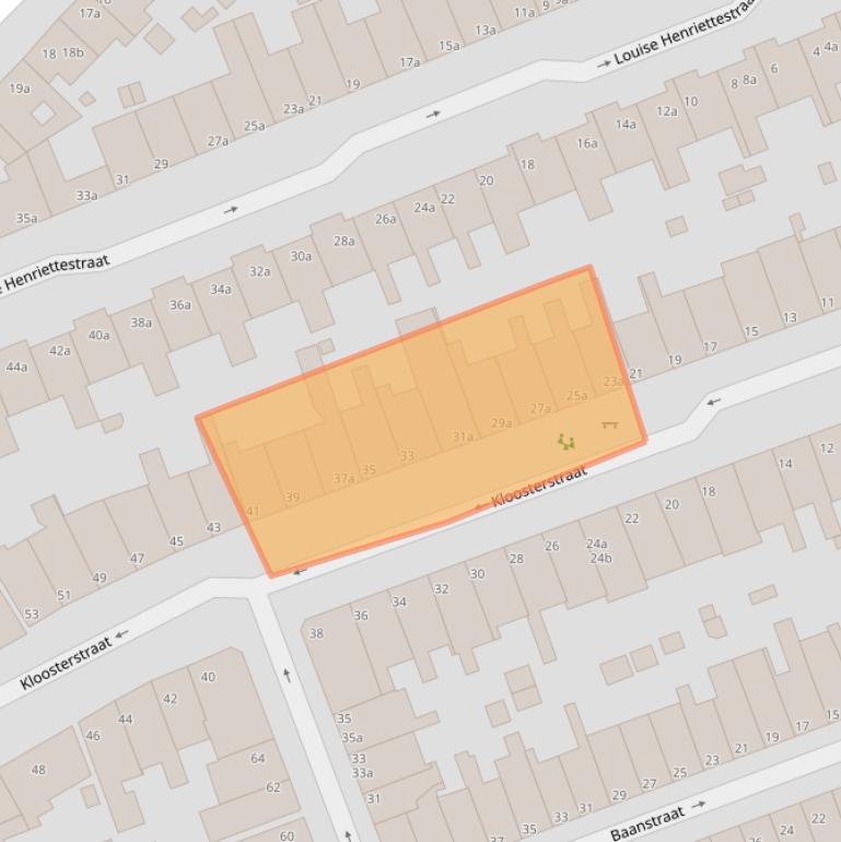 Kaart van postcodegebied 9717LB.