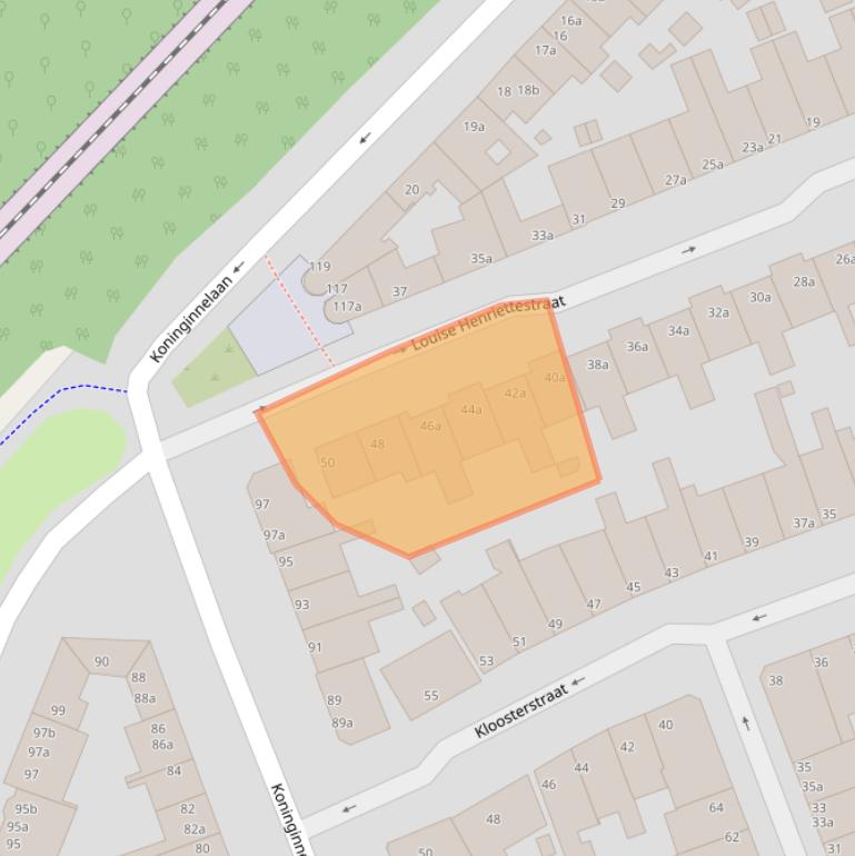 Kaart van postcodegebied 9717LM.