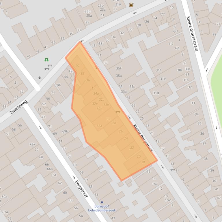 Kaart van postcodegebied 9717NC.