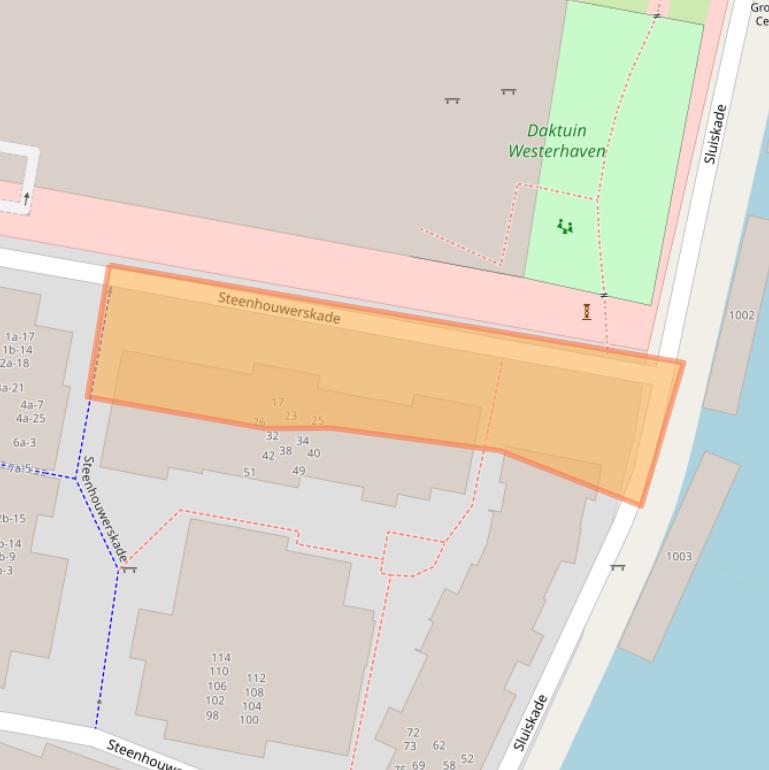 Kaart van postcodegebied 9718DB.