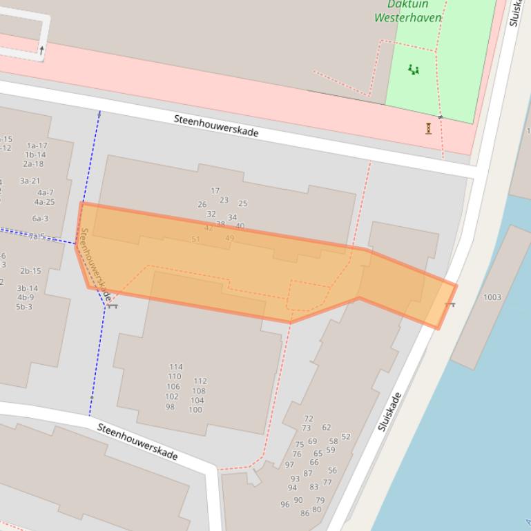 Kaart van postcodegebied 9718DD.