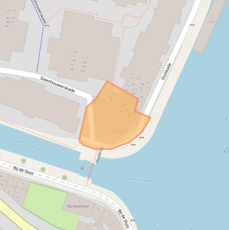 Kaart van postcodegebied 9718DH.