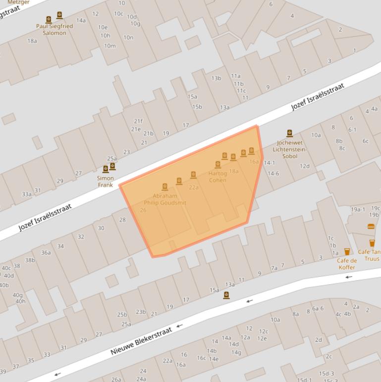 Kaart van postcodegebied 9718GK.