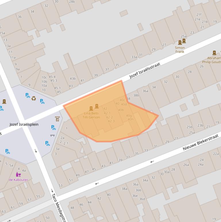 Kaart van postcodegebied 9718GM.