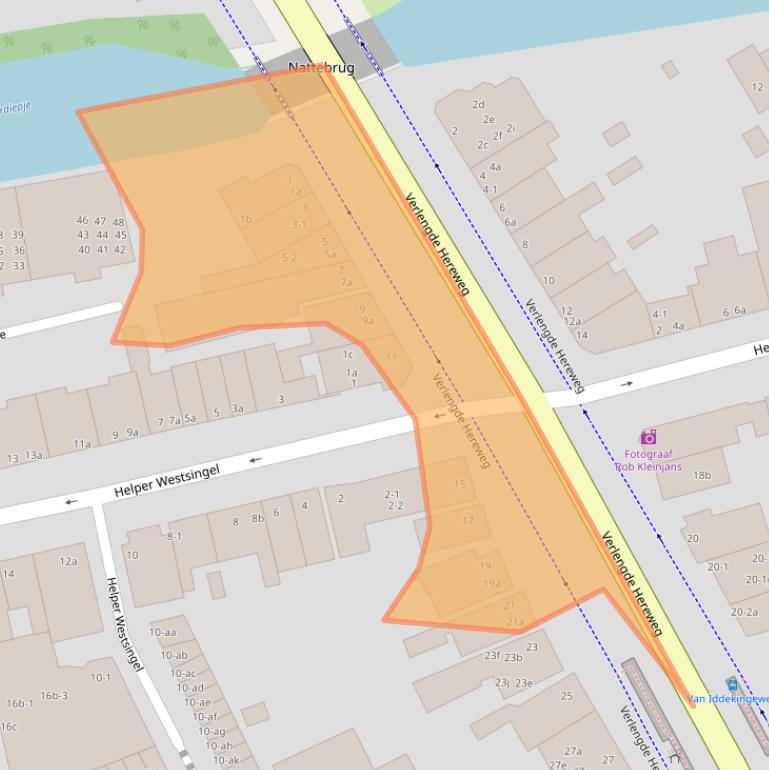 Kaart van postcodegebied 9721AB.