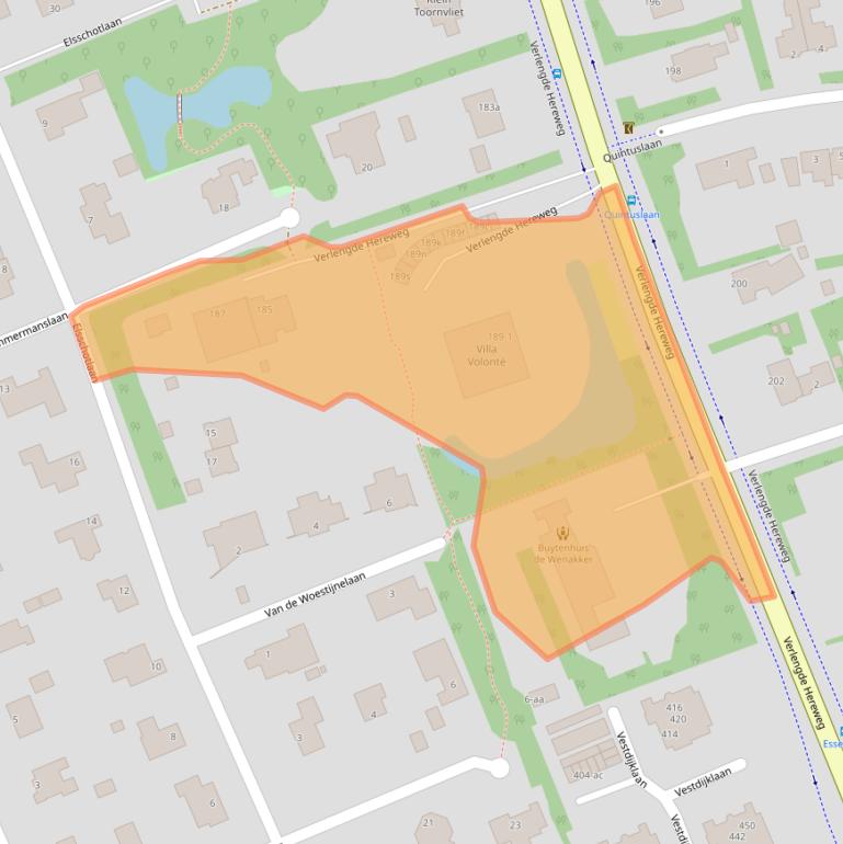 Kaart van postcodegebied 9721AS.