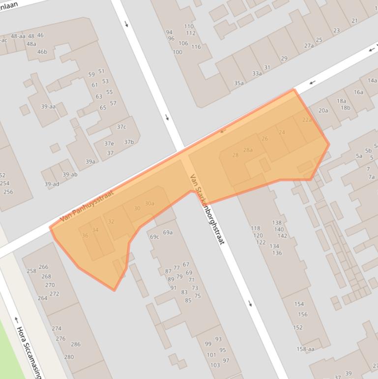 Kaart van postcodegebied 9721GD.