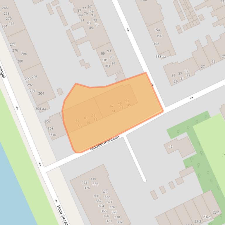 Kaart van postcodegebied 9721GM.