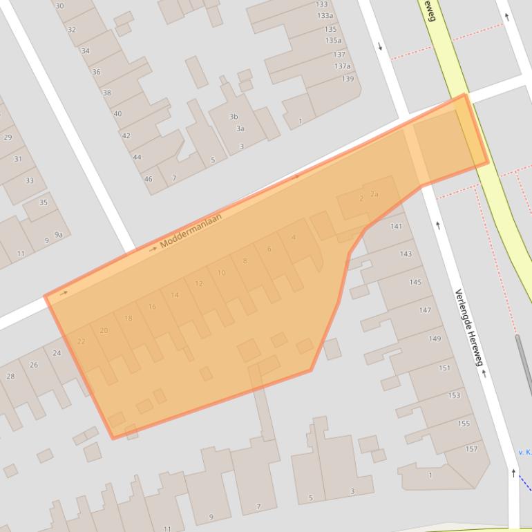 Kaart van postcodegebied 9721GN.