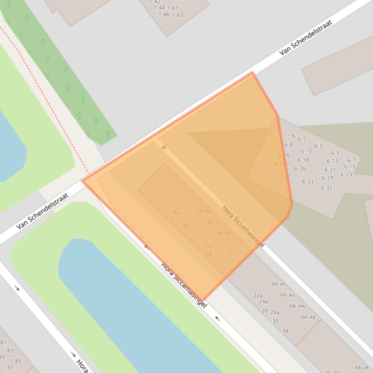 Kaart van postcodegebied 9721HM.