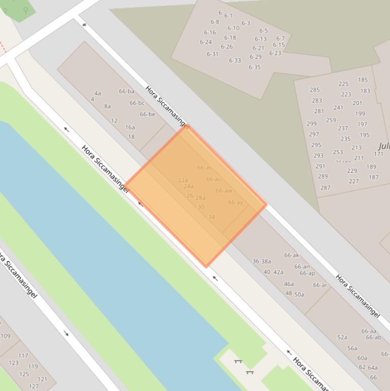 Kaart van postcodegebied 9721HN.