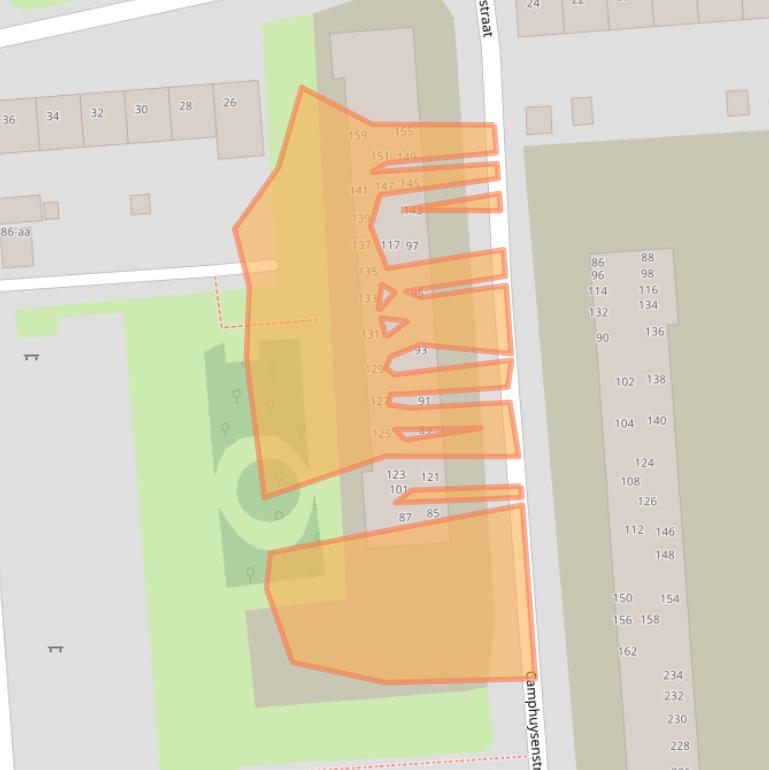 Kaart van postcodegebied 9721KD.