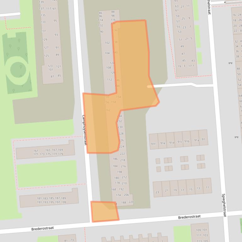 Kaart van postcodegebied 9721KK.