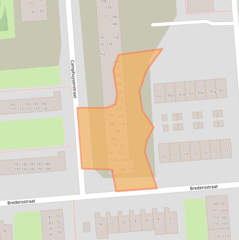 Kaart van postcodegebied 9721KL.