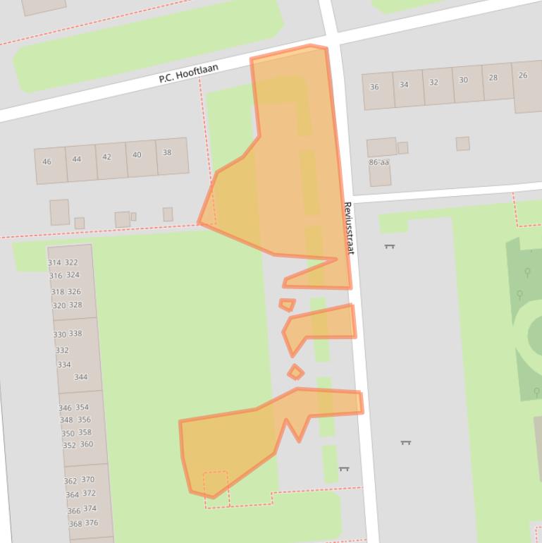 Kaart van postcodegebied 9721KP.