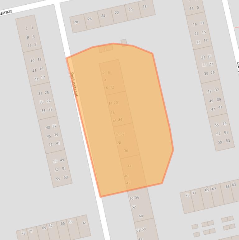 Kaart van postcodegebied 9721KT.