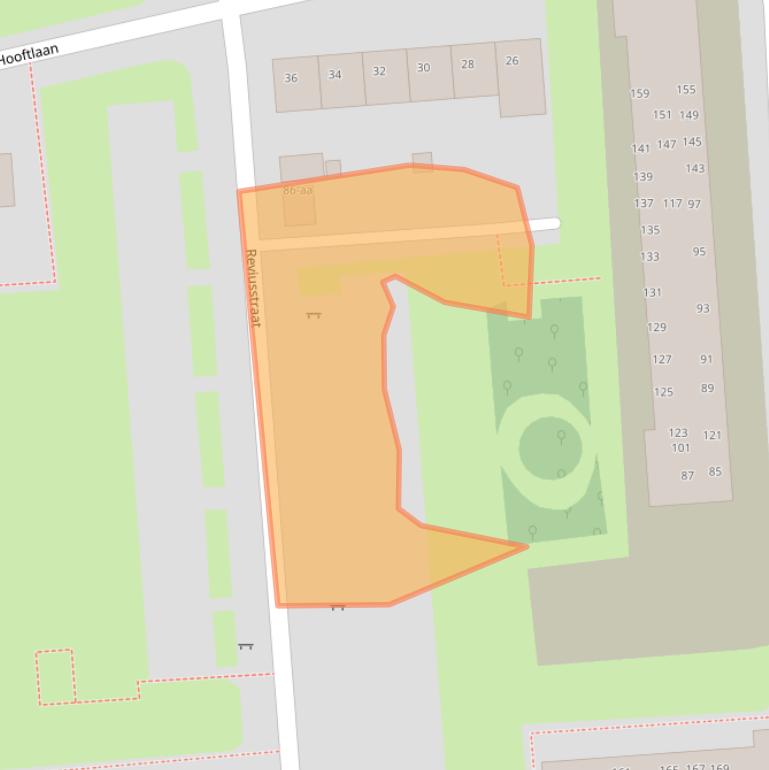 Kaart van postcodegebied 9721KW.
