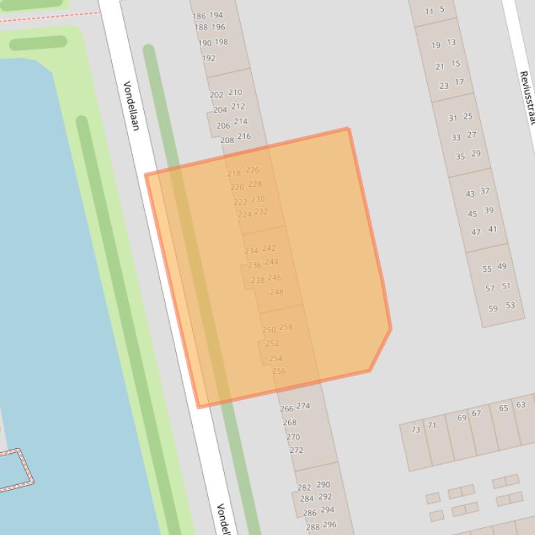 Kaart van postcodegebied 9721LL.