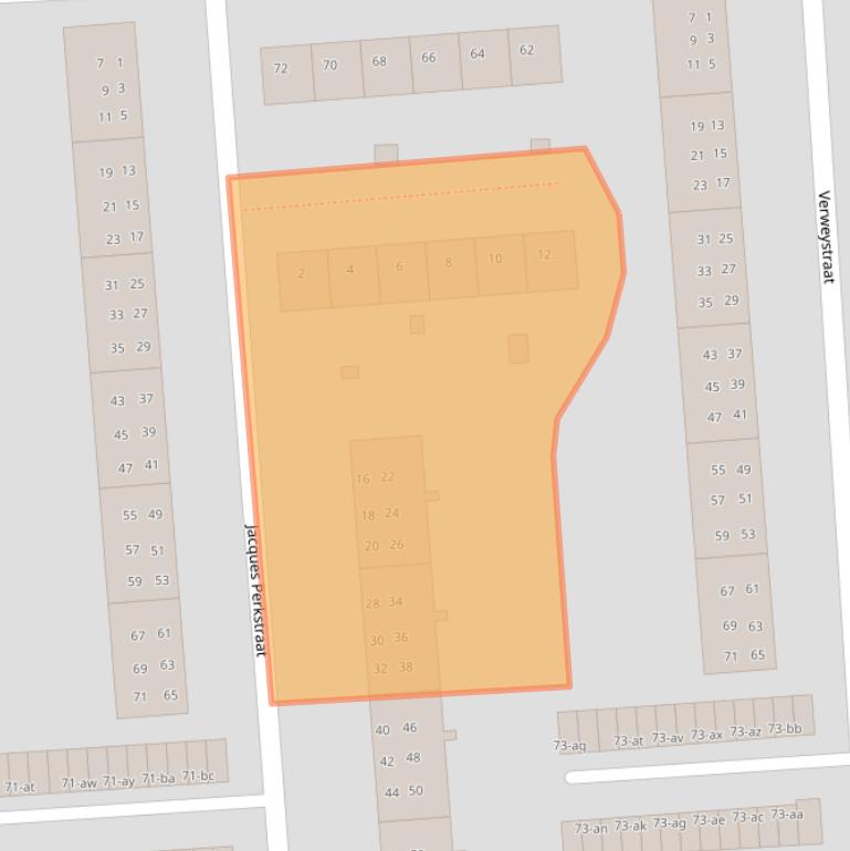 Kaart van postcodegebied 9721NC.