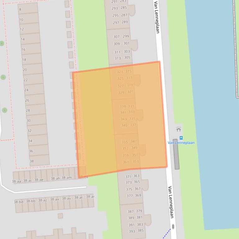 Kaart van postcodegebied 9721PL.