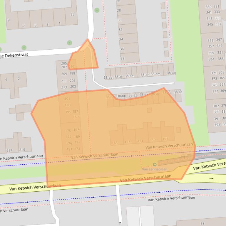 Kaart van postcodegebied 9721SK.