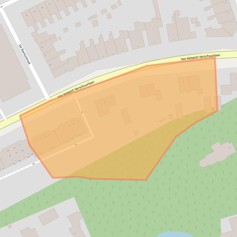 Kaart van postcodegebied 9721SN.