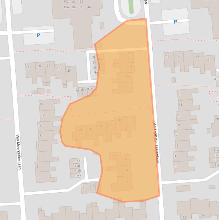 Kaart van postcodegebied 9721TG.